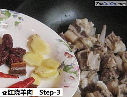 红烧羊肉做法第三步骤