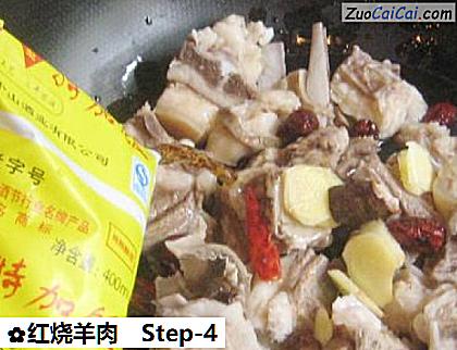 红烧羊肉做法第四步骤