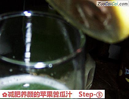 减肥养颜的苹果苦瓜汁做法第五步骤