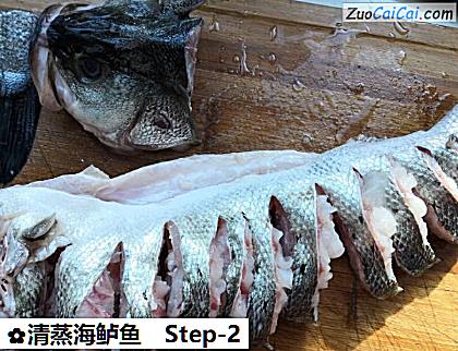 清蒸海鲈鱼做法第二步骤