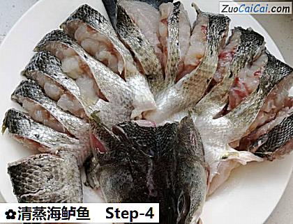 清蒸海鲈鱼做法第四步骤