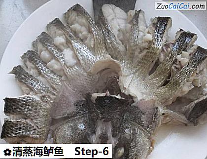 清蒸海鲈鱼做法第六步骤