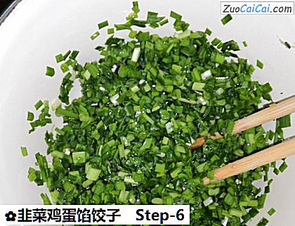 韭菜鸡蛋馅饺子做法第六步骤