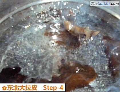 东北大拉皮做法第四步骤