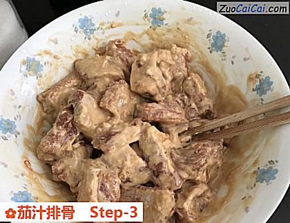 茄汁排骨做法第三步骤