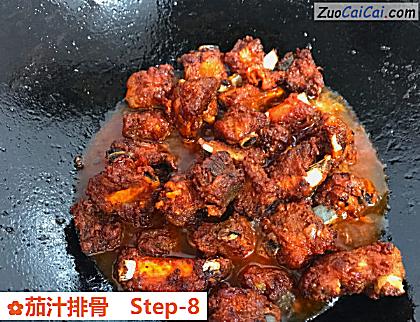茄汁排骨做法第八步骤