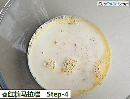 红糖马拉糕做法第四步骤