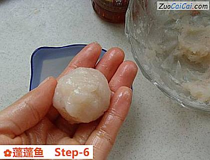 蓬蓬鱼做法第六步骤