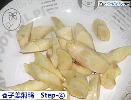 子姜焖鸭做法第四步骤