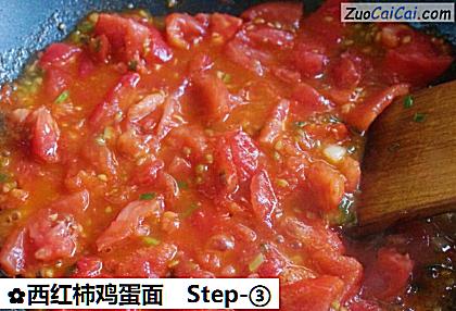 西红柿鸡蛋面做法第三步骤