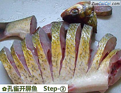 孔雀开屏鱼做法第二步骤