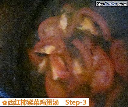 西红柿紫菜鸡蛋汤做法第三步骤