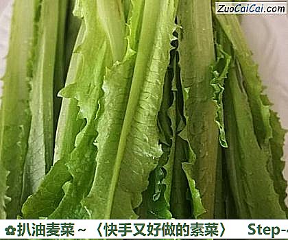 扒油麦菜~〈快手又好做的素菜〉做法第四步骤
