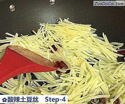 酸辣土豆丝做法第四步骤