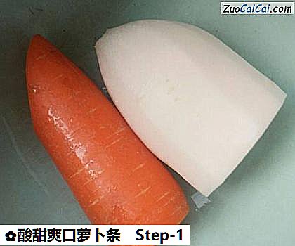 酸甜爽口萝卜条做法第一步骤
