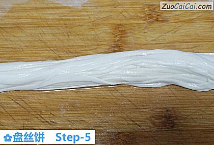 盘丝饼做法第五步骤