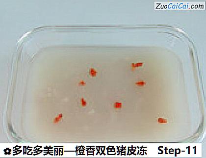 橙香双色猪皮冻做法第十一步骤