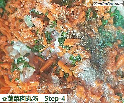 蔬菜肉丸汤做法第四步骤