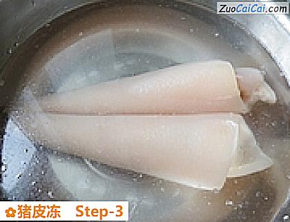 猪皮冻做法第三步骤