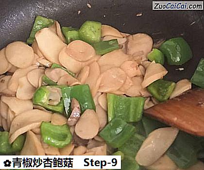青椒炒杏鲍菇做法第九步骤