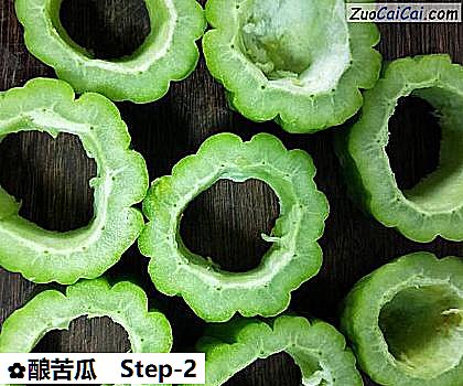 酿苦瓜做法第二步骤