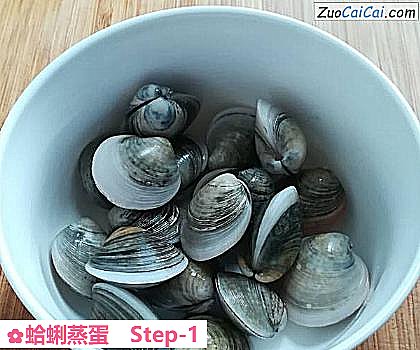 蛤蜊蒸蛋做法第一步骤