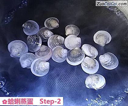 蛤蜊蒸蛋做法第二步骤