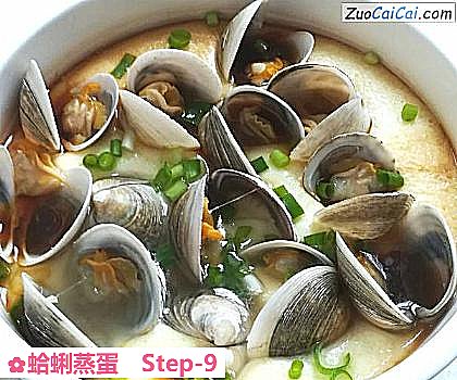 蛤蜊蒸蛋做法第九步骤