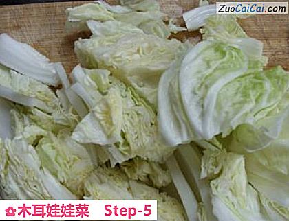 木耳娃娃菜做法第五步骤