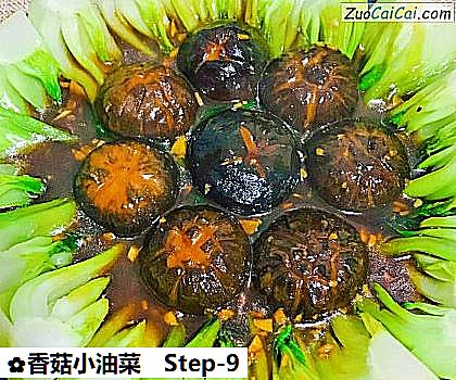 香菇小油菜做法第九步骤