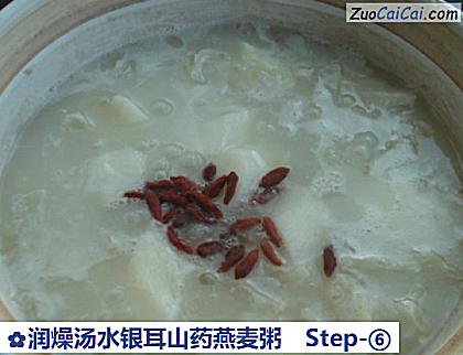 润燥汤水银耳山药燕麦粥做法第六步骤
