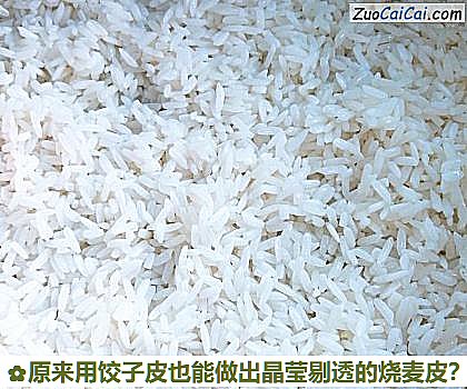 原来用饺子皮也能做出晶莹剔透的烧麦皮？做法第二步骤