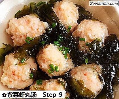 紫菜虾丸汤做法第九步骤