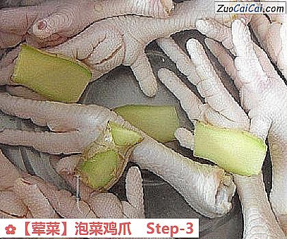 泡菜鸡爪做法第三步骤