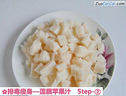 莲藕苹果汁做法第二步骤