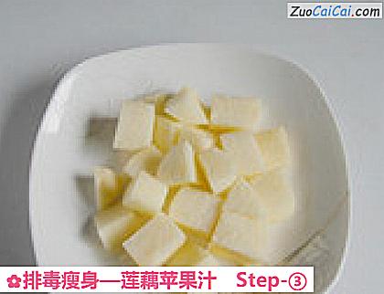 莲藕苹果汁做法第三步骤