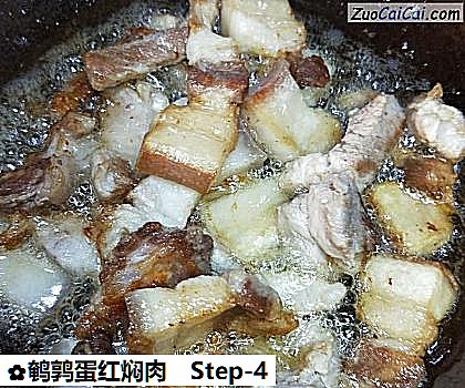 鹌鹑蛋红焖肉做法第四步骤