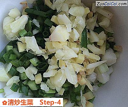 清炒生菜做法第四步骤