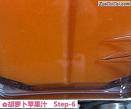 胡萝卜苹果汁做法第六步骤