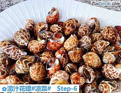 涝汁花螺做法第六步骤