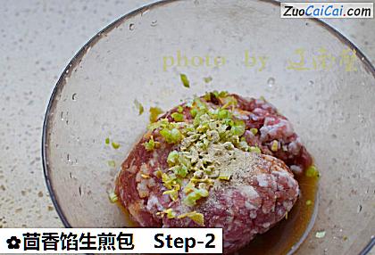 茴香馅生煎包做法第二步骤