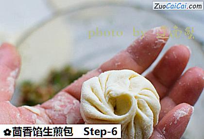 茴香馅生煎包做法第六步骤