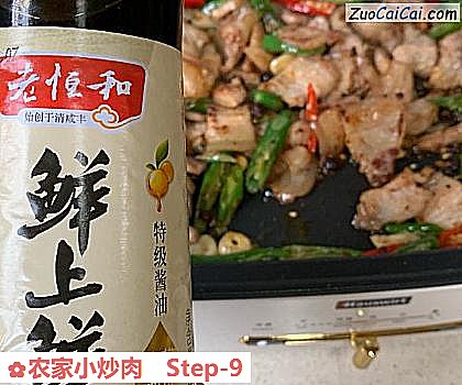 农家小炒肉做法第九步骤