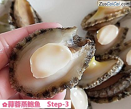 蒜蓉蒸鲍鱼做法第三步骤