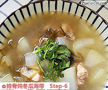 排骨炖冬瓜海带做法第六步骤
