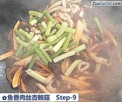 鱼香肉丝杏鲍菇做法第九步骤