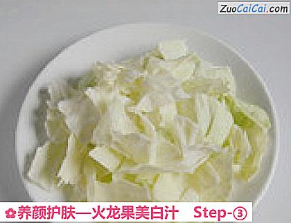 火龙果美白汁做法第三步骤