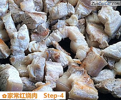家常红烧肉做法第四步骤