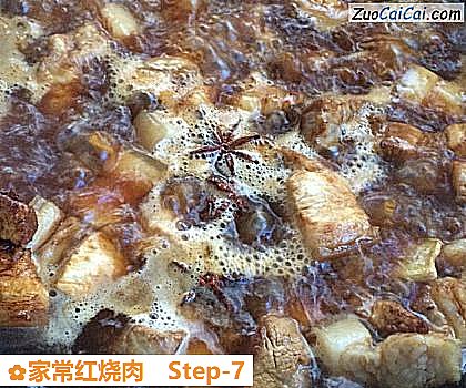 家常红烧肉做法第七步骤