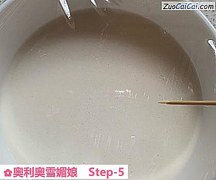 奥利奥雪媚娘做法第五步骤